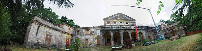 Façade of Villa Pellegrini Marioni Pullè, Chievo, June 2014