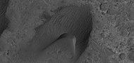 Close view of a dune, as seen by HiRISE under HiWish program