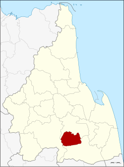 Karte von Nakhon Si Thammarat, Thailand, mit Chulabhorn