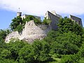 Burg Falken­stein, als Ruine gemeinsam mit Schloss Poysbrunn erworben.