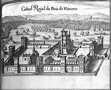 The Chateau and chapel in 1656