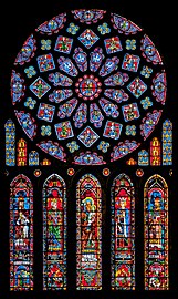 Chartres north rose window