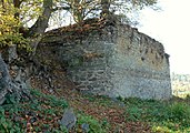 Grundmauern als letzte Steinreste der Burg Bring