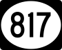 Highway 817 marker