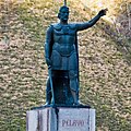 Image 4Monument of Pelagius at Covadonga where he won the Battle of Covadonga and initiated the Christian Reconquista of Iberia from the Islamic Moors. (from History of Portugal)