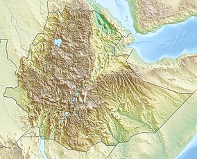 Map showing the location of Senkelle Swayne's Hartebeest Sanctuary