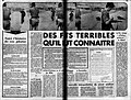 L'Express newspaper of December 29, 1955, reading "Terrible facts that should be known", condemning the censorship of the Constantine massacres in August of the same year.