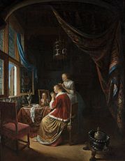 A Young Woman at her Toilet, 1667, Museum Boijmans Van Beuningen