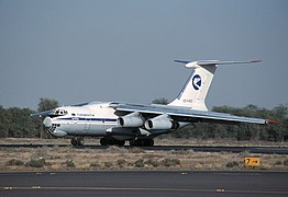 Turkmenistan Airlines Ilyushin Il-76 aircraft at Sharjah International Airport