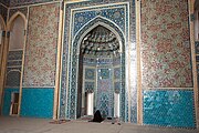 Mihrab in the Jameh Mosque in Yazd, Iran