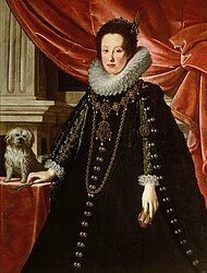 Anna Medici, his wife by Justus Sustermans.