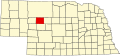 State map highlighting Hooker County