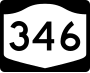 Route 346 marker