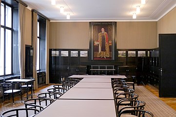 Conference room, with chairs designed by Wagner