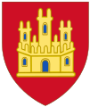 Coat of arms and Shield of the Castilian monach, 1214-1390 In 1230 Castile united with the en:Kingdom of León in the en:Crown of Castile.