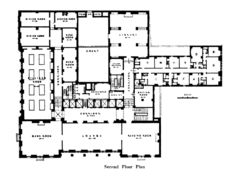 Floor plan of the second story