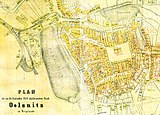 Stadtplanausschnitt ca. um 1860