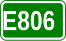 Zeichen der Europastraße 806