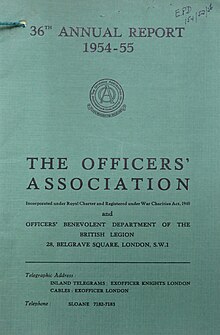 The Officer's Association Annual Report 1954-55