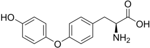 Strukturformel von L-Thyronin