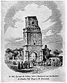 Turnul Colței heavily damaged by the 1802 Vrancea earthquake