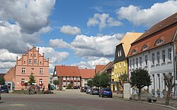 Market Place and Town Hall of Werben (Elbe)
