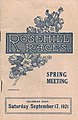 Front cover of the 1921 RRC Rosehill Guineas racebook