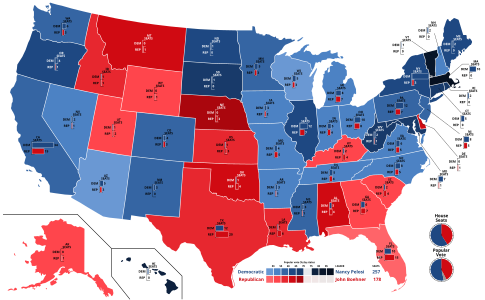 Popular vote by states