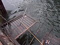 Dipnet fishing platform on the Columbia River in Cascade Locks, Oregon