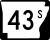 Highway 43S marker