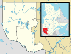 Déléage is located in Western Quebec