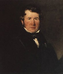 Bust-length painted portrait of Charles Biggs Calmady, formally dressed