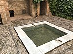 The water basin in the relaxation room at the entrance of the complex