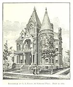 George S Frost House in 246 Edmund Pl, build in 1881.Was demolished in 1998.