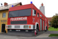 Feuerwehrhaus in Form eines Feuerwehrautos in Bairisch Kölldorf, Steiermark