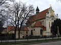 Church in Královo Pole with a part of former Charterhouse