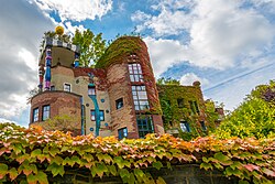 Residential building in Bad Soden, designed by Friedensreich Hundertwasser