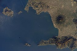 Aerial view of the Metropolitan City of Naples