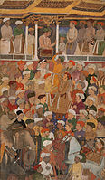Jahangir in Darbar, von Jahangir-nama, c. 1620