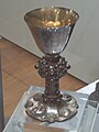 A chalice from the collection of the Cecil Higgins Art Gallery, on display in Bedford.