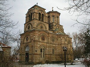 Royal Lazarica Church by Prince Lazar Hrebeljanović in Kruševac, 1375–1378