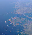 There are several small archipelagos near the mainland in the Swedish part of the Kattegat.