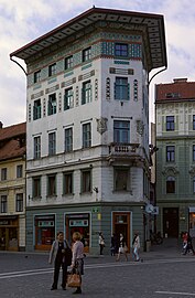 Hauptmann Building in Ljubljana by Ciril Metod Koch (1904)