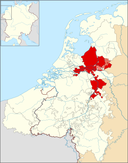 Duchy of Guelders and the County of Zutphen, about 1350