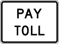 R3-29P Pay toll (plaque)