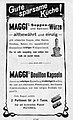 Advertisement for Maggi 1903