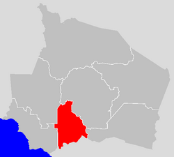 Location of Rembau District in Negeri Sembilan