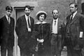 Image 51Strike leaders at the Paterson silk strike of 1913. From left, Patrick Quinlan, Carlo Tresca, Elizabeth Gurley Flynn, Adolph Lessig, and Bill Haywood.