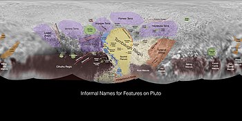 Pluto - map features