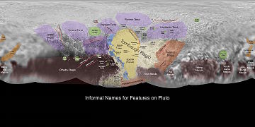 Pluto - map features (context; 29 July 2015).